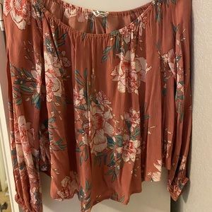 Billabong off the shoulder shirt